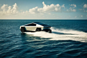 Tesla cybertruck boat