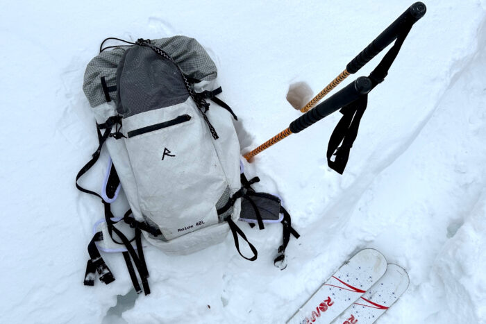 Raide Research LF 40L backcountry ski pack