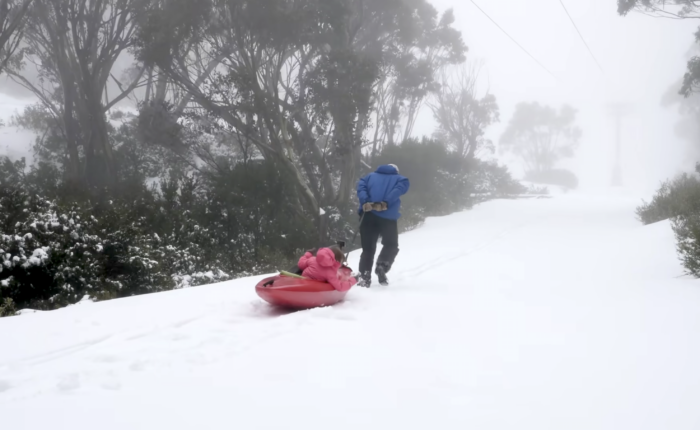 The Most Wholesome Snow Day Throwback: Kayaking in the Snow