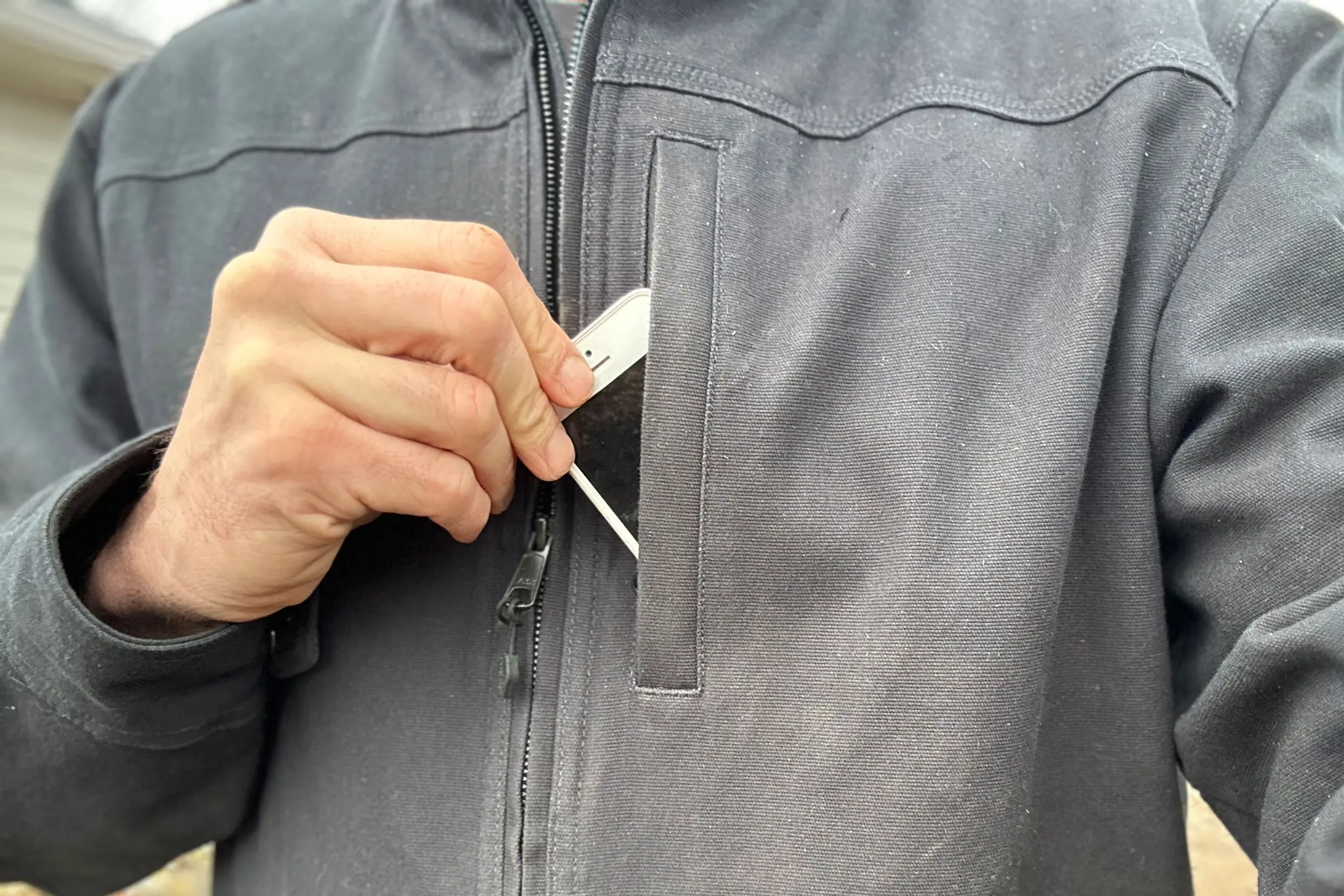 brunt the scott work jacket outer device pocket