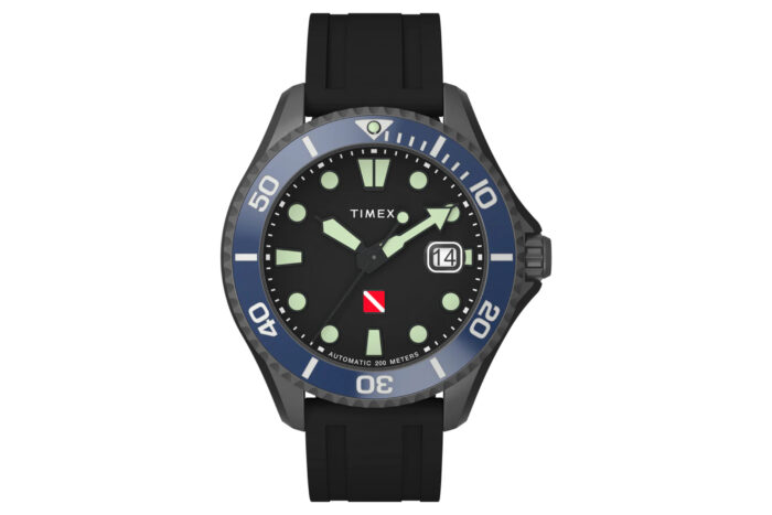 Tiburon Automatic 44mm Synthetic rubber strap watch 