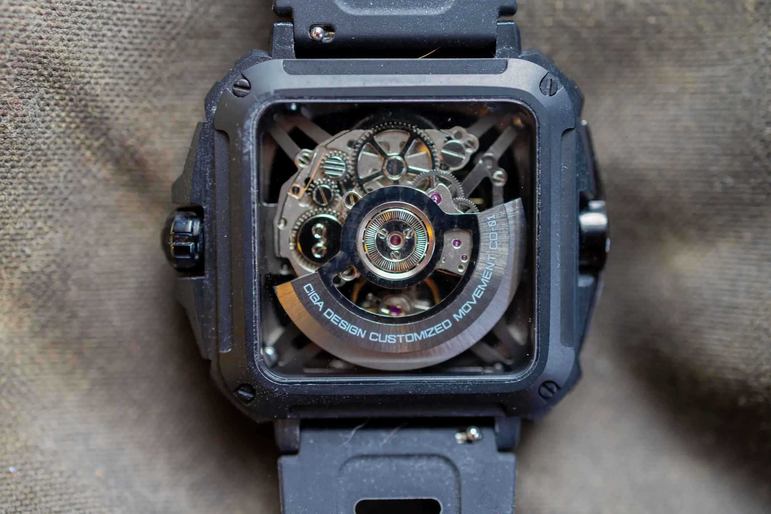 CIGA Design Eye of Horus skeleton watch movement