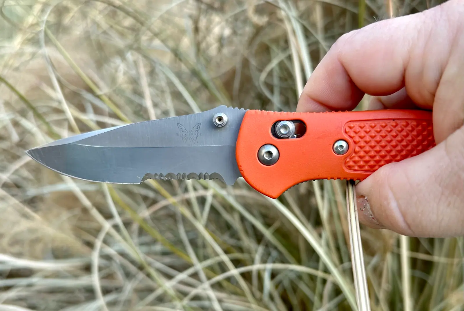 Benchmade pocket knife with Axis lock