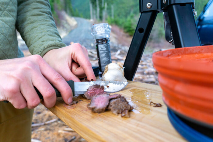 iKamper Disco Series — Cutting Board Accessory Cutting Steak