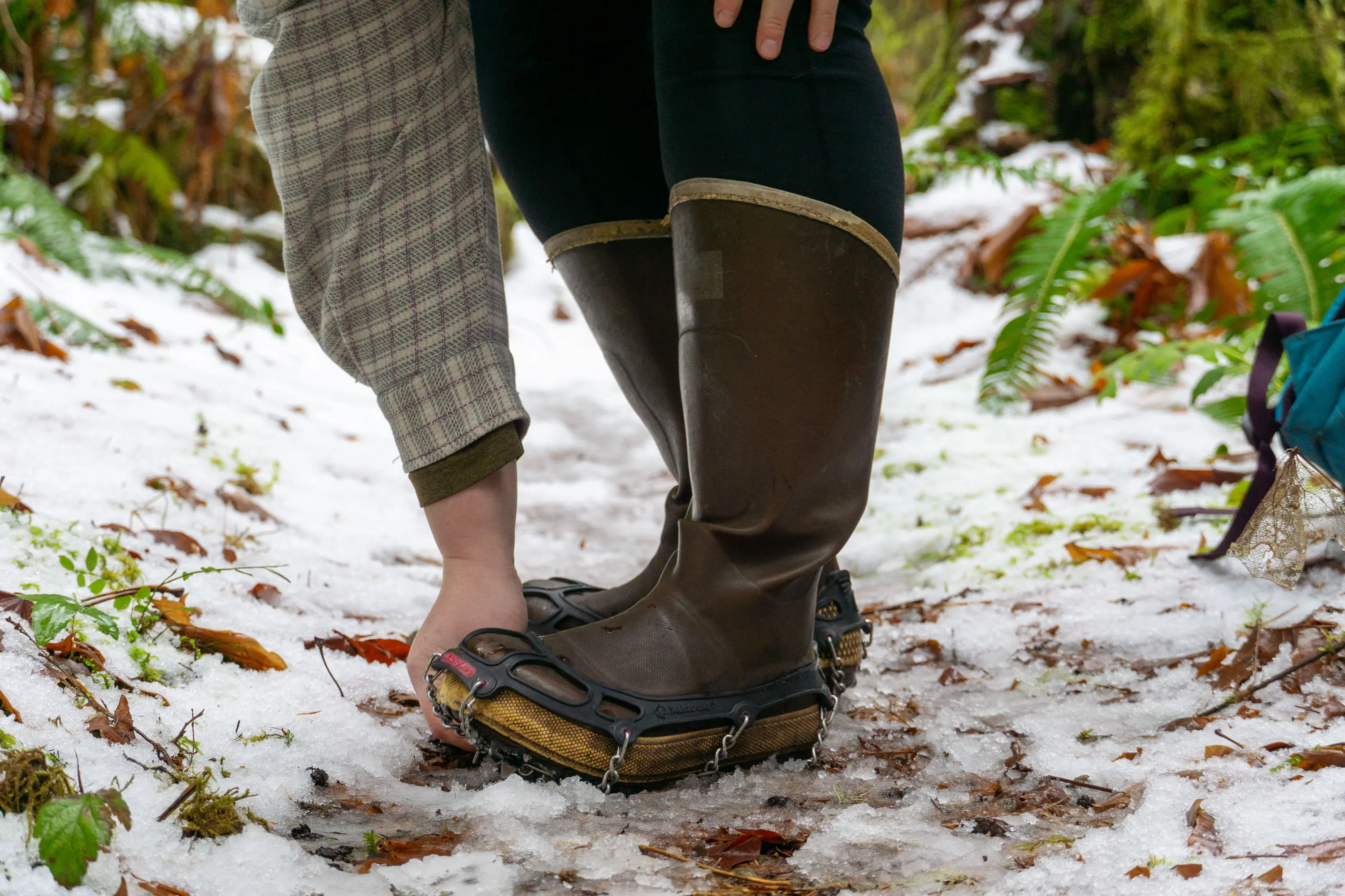 Best Winter Traction — Snowline on Rubber Boots