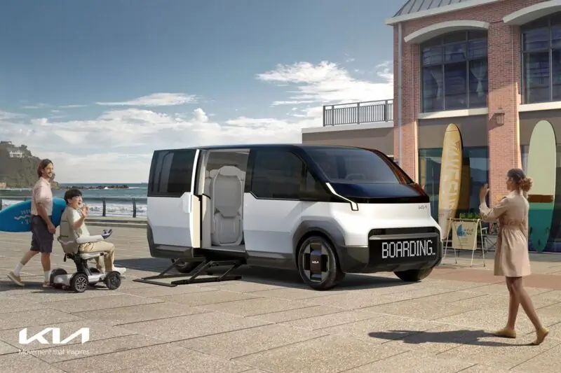 Swappable Van Bodies on EV Skateboard: 2024 Kia PBV Concepts
