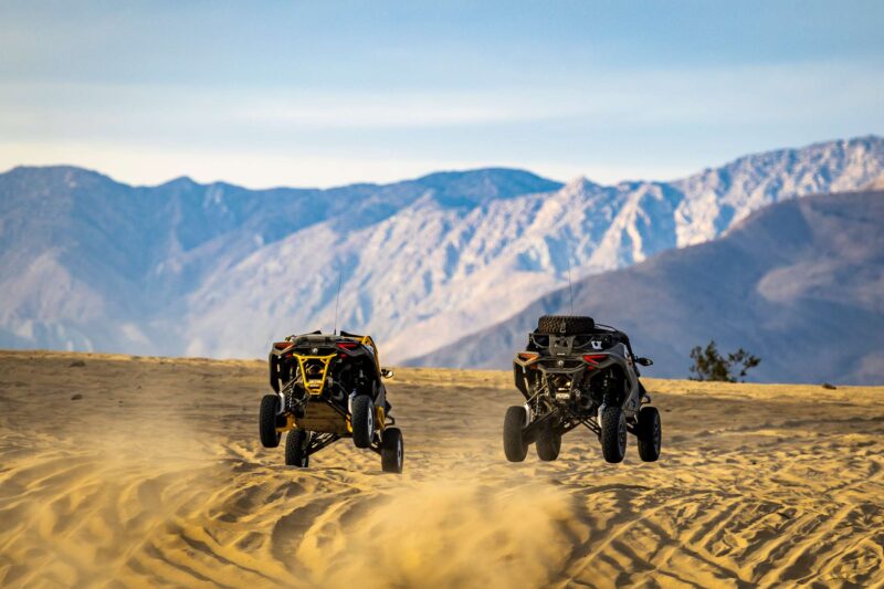 Pastrana and Deegan Party Like It’s 2003 in 2024 Can-Am Maverick Rs