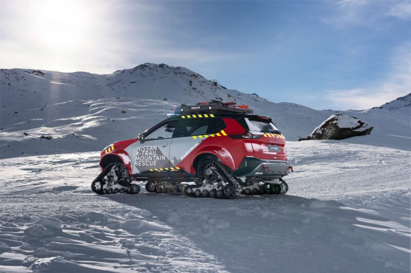 Nissan Makes Tracks With X-Trail Mountain Rescue Rig
