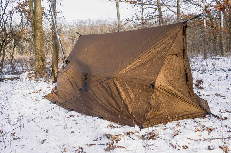 Hammock Camping in Winter? OneTigris ROCDOMUS Hot Tent Makes It Possible on a Budget