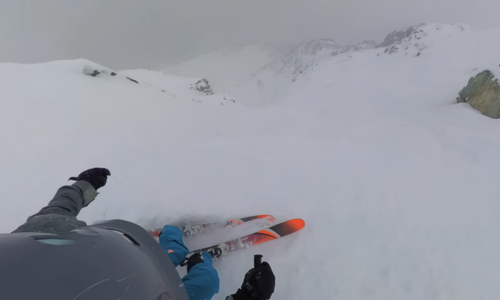 Sally Pavelick, 60, joins her YouTuber son in skiing Whistler Blackcomb's steepest slopes.