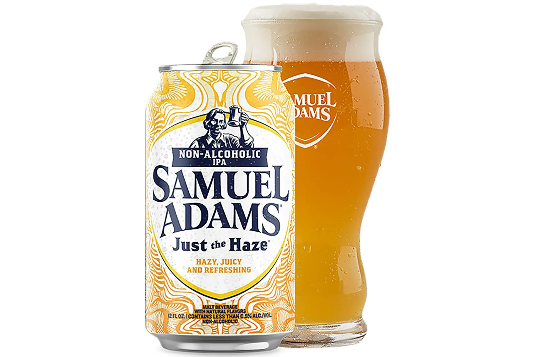 sam adams just the haze na beer