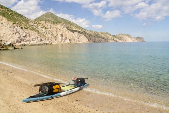 pro dry pack on paddleboard