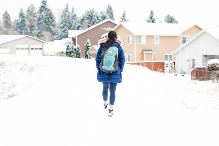 The North Face Recon Backpack on Trail