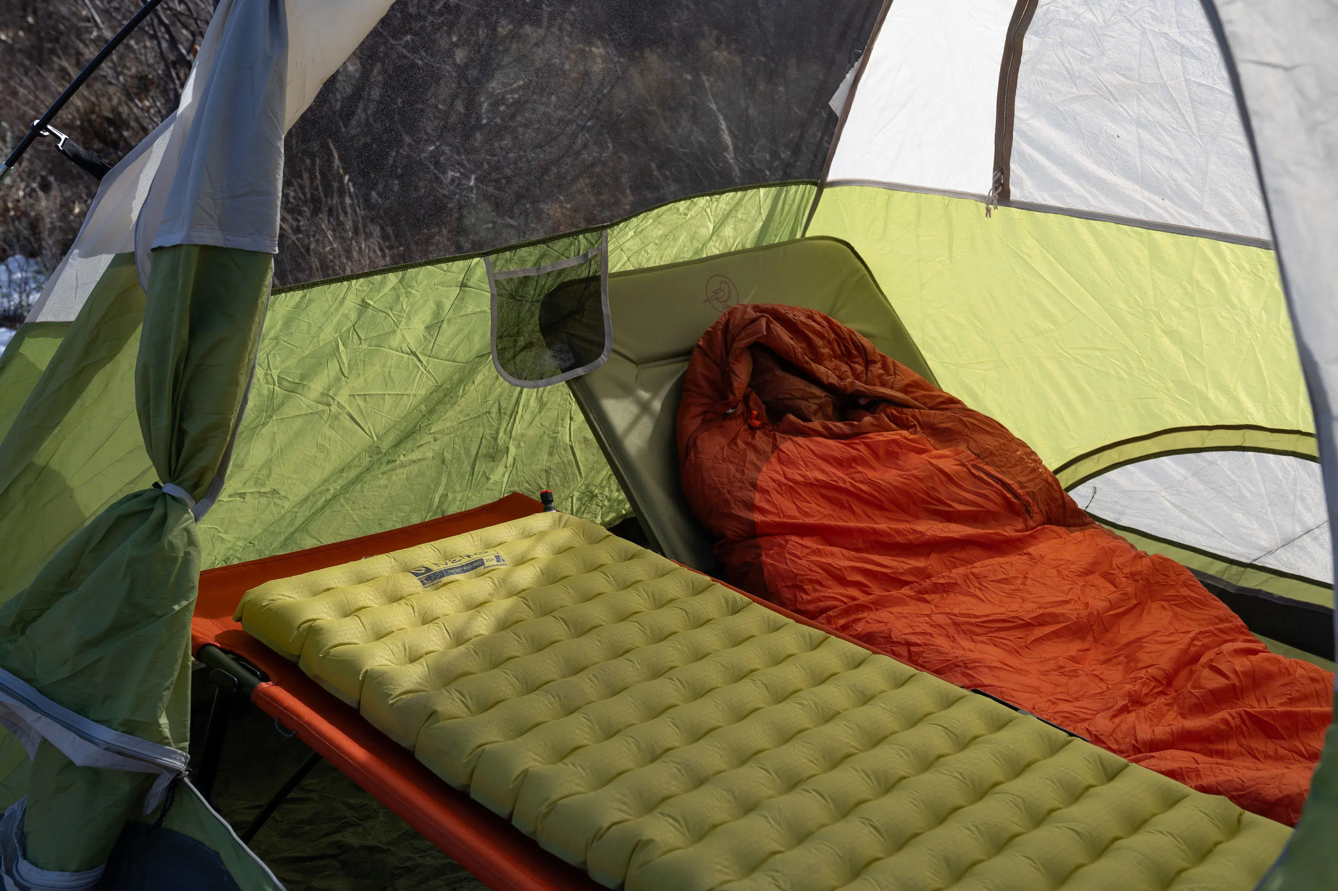 Best Camping Cots — Interior Tent