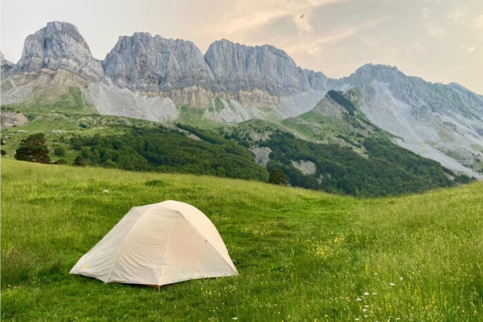 camping in Pyrenees