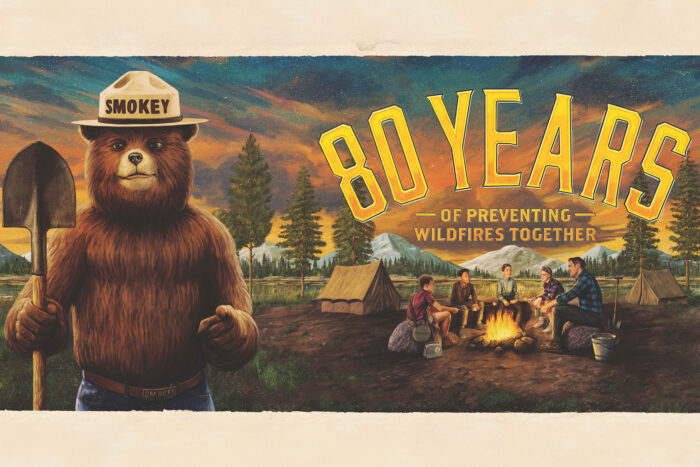 smokey bear 1950s poster 80 years