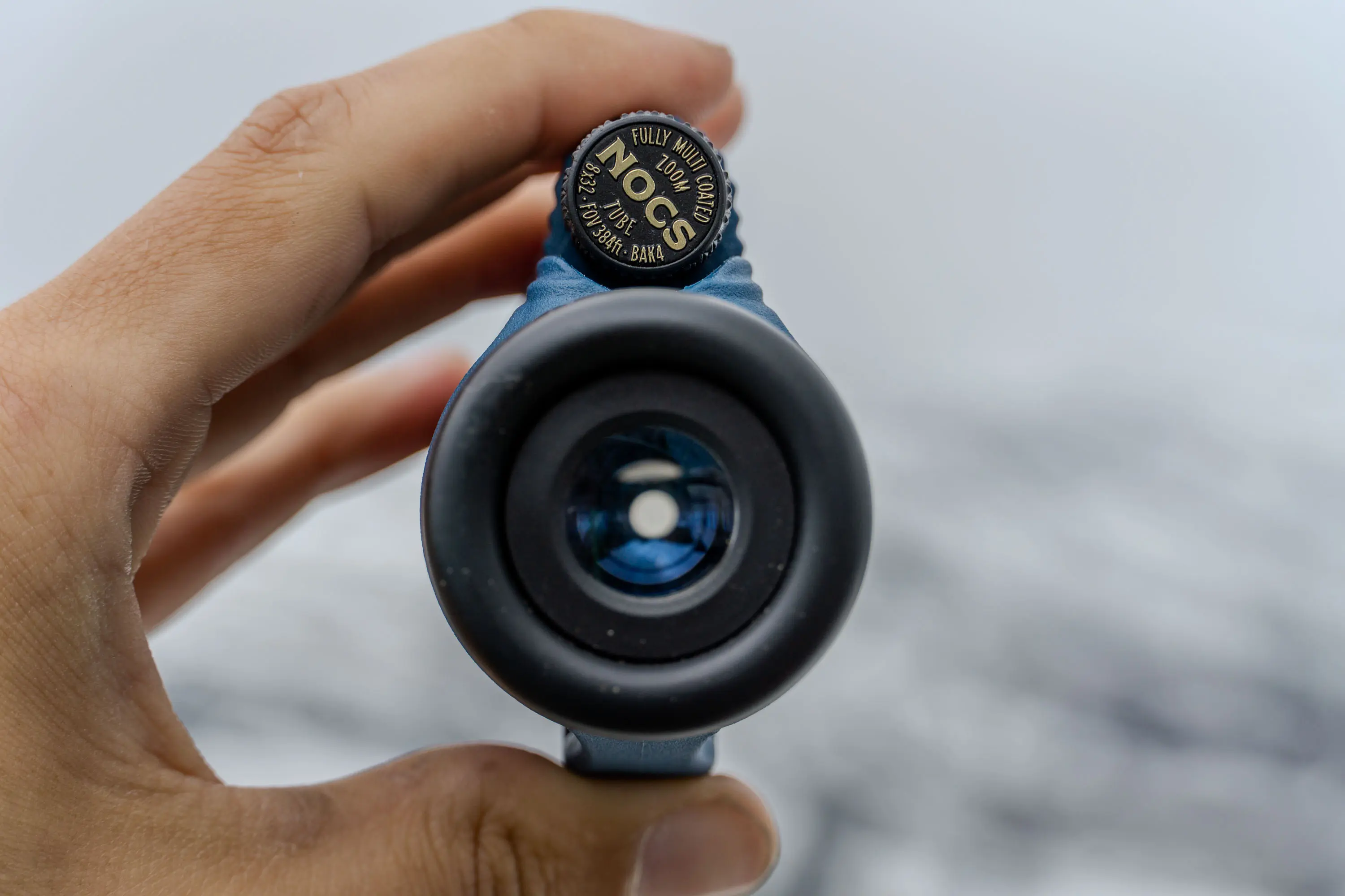 NOCS monocular showing exit pupil