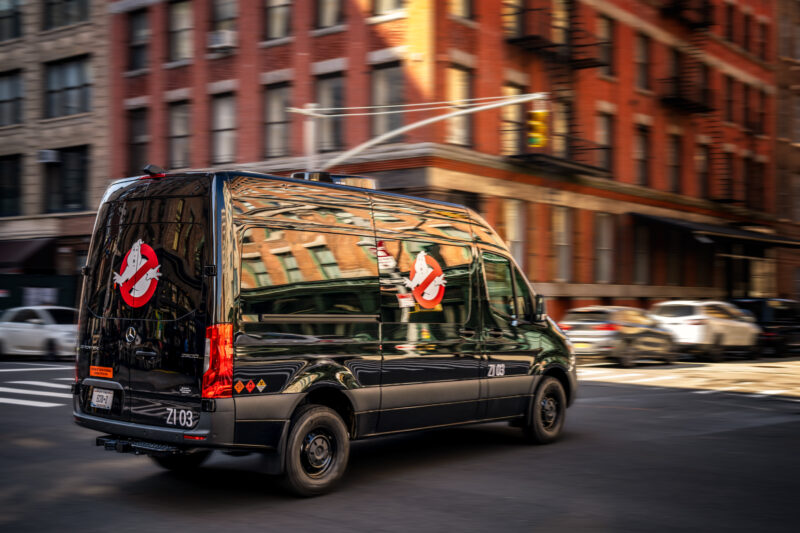 Ghostbusters Go Van Life With Mercedes ECTO-Z Silver Screen Debut in ‘Frozen Empire’
