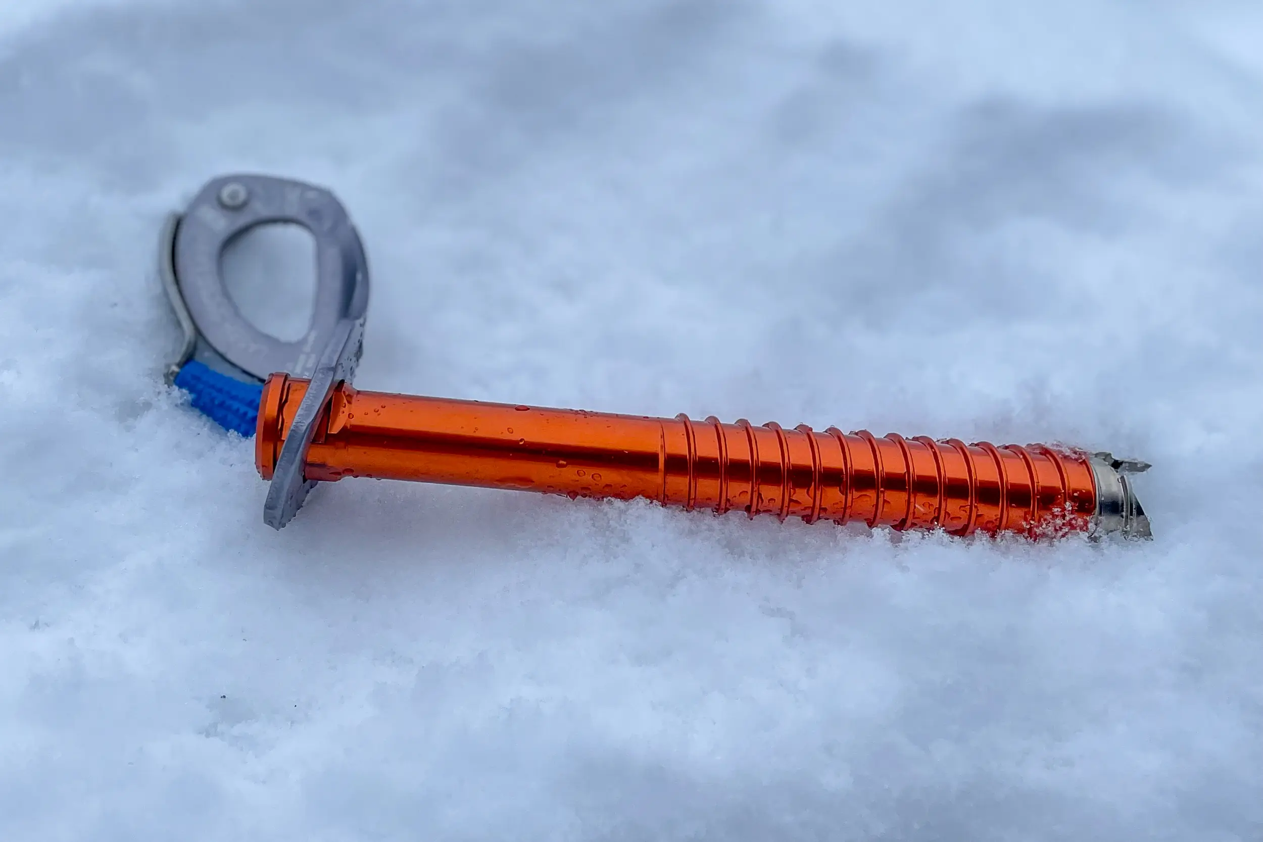Petzl Laser Speed Light ice screw, best ice climbing gear