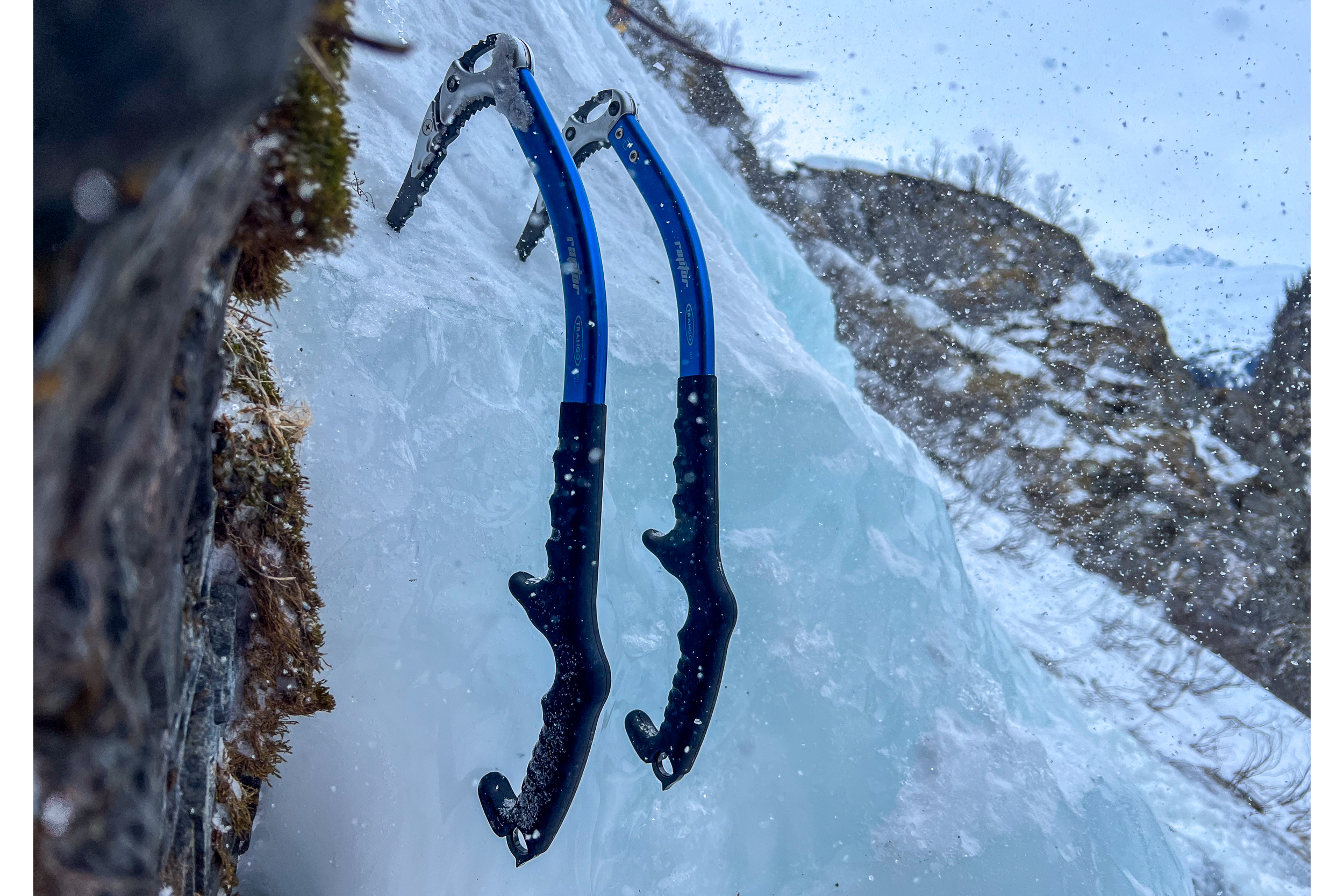 Trango Raptor ice tools, favorite ice climbing gear