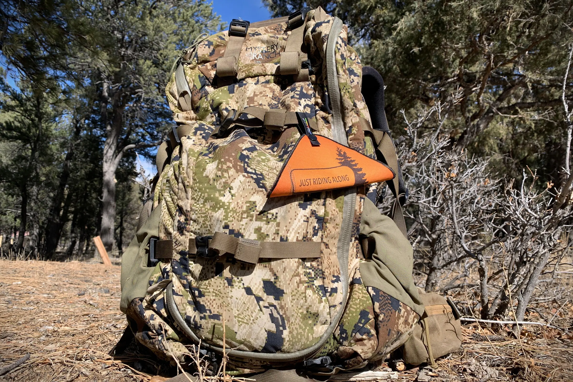 Cloth attached to pack