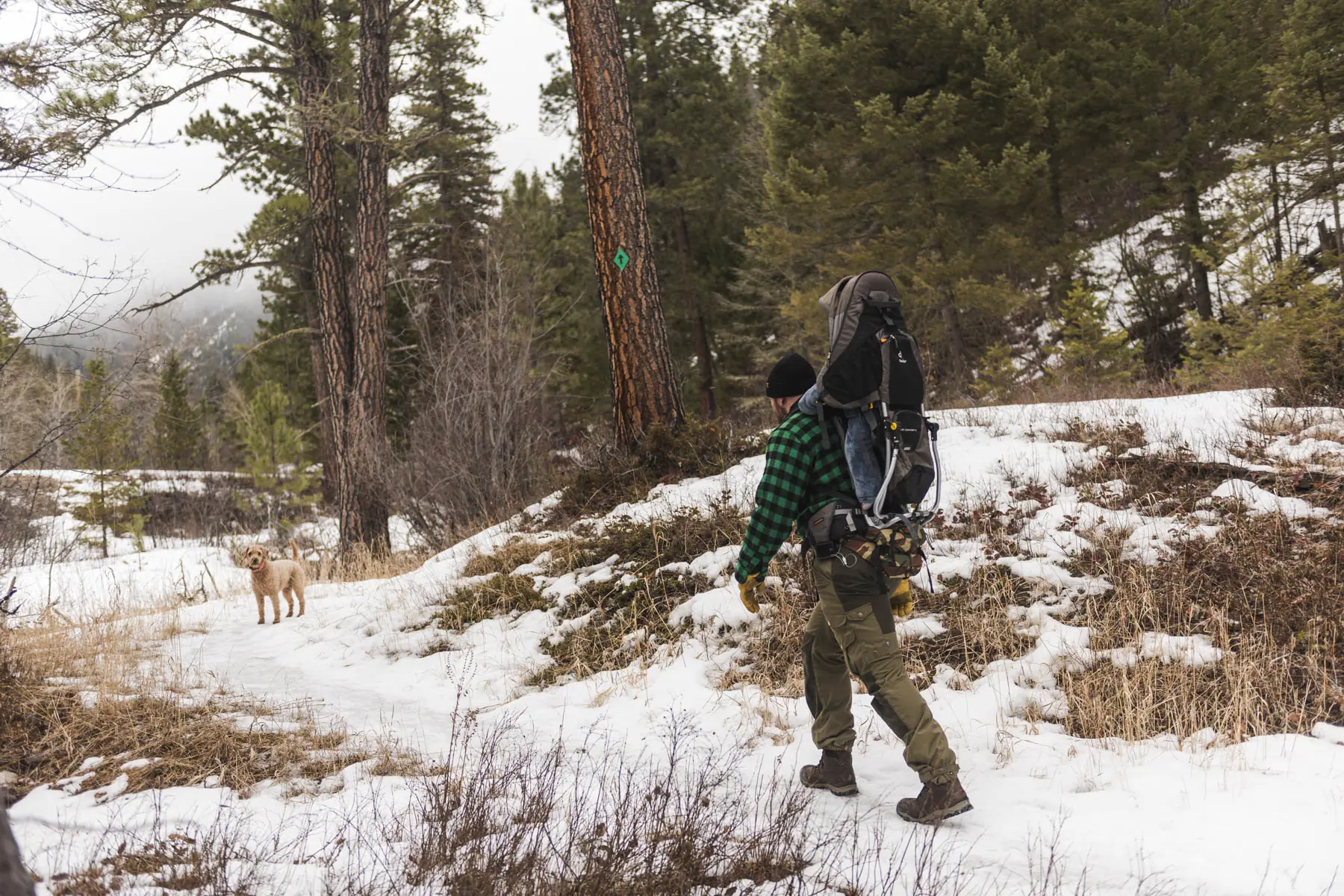 Author testing boots