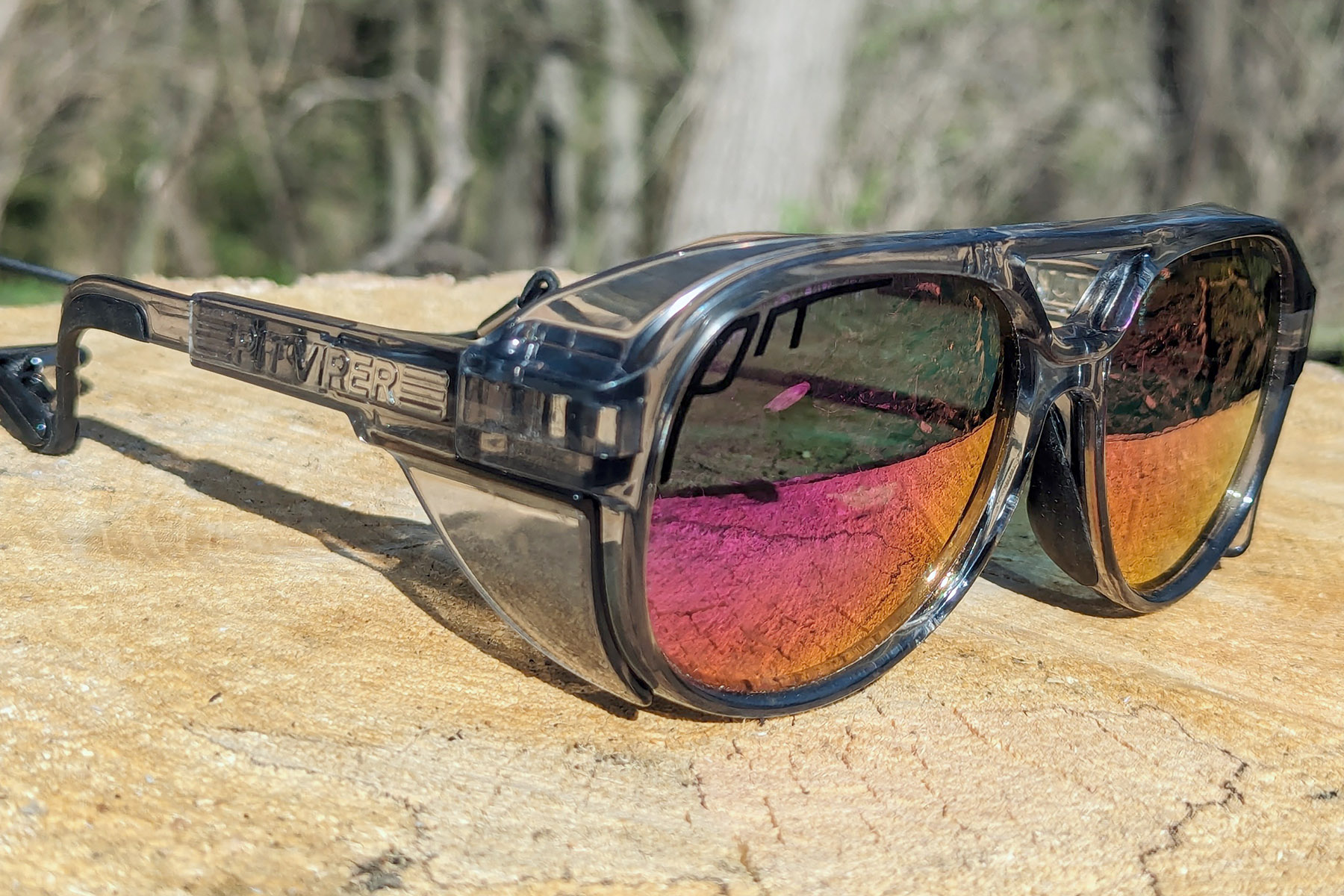 Side shields and frames on the Pit Viper Exciters