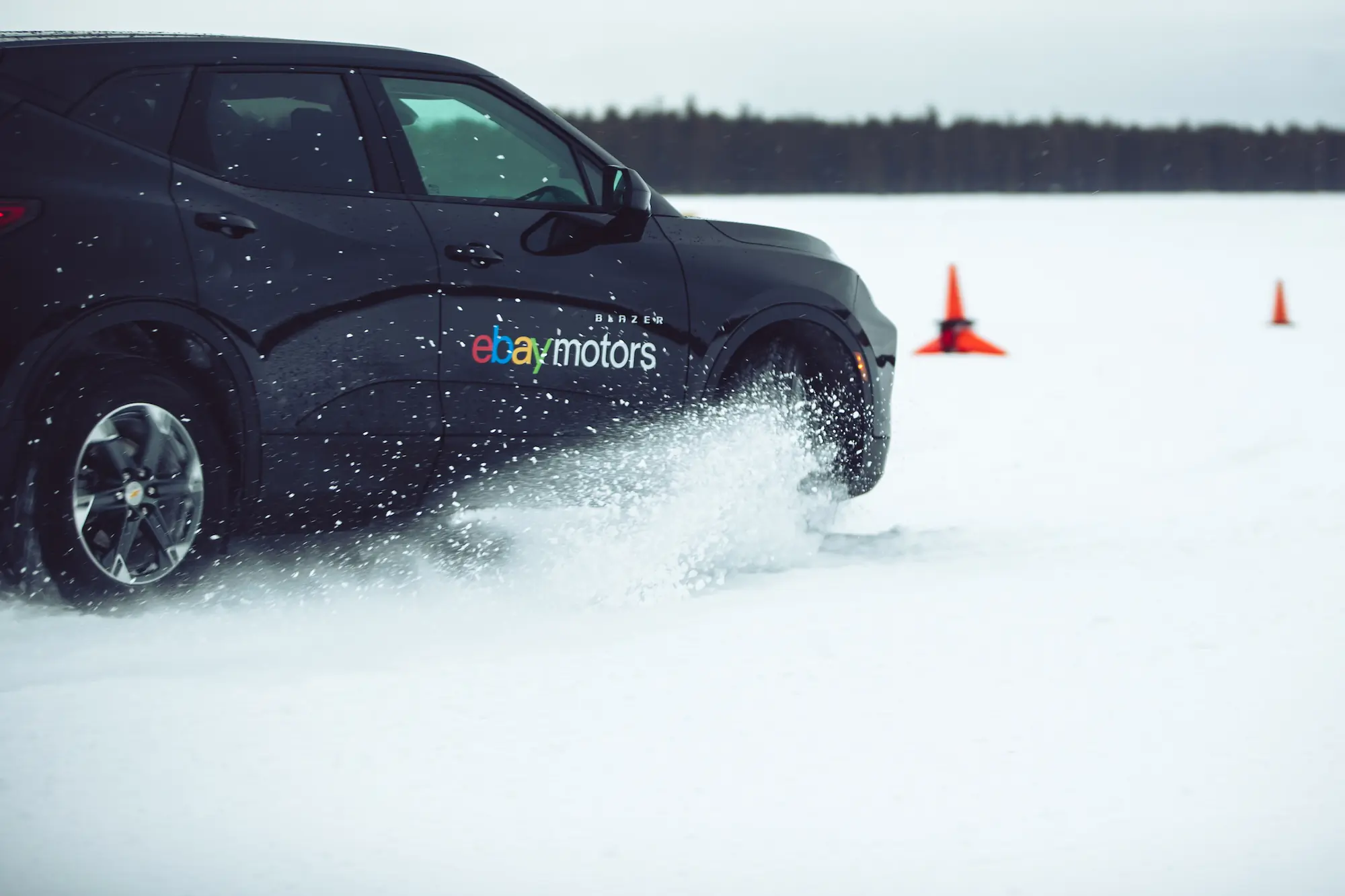 Snow tires on an SUV