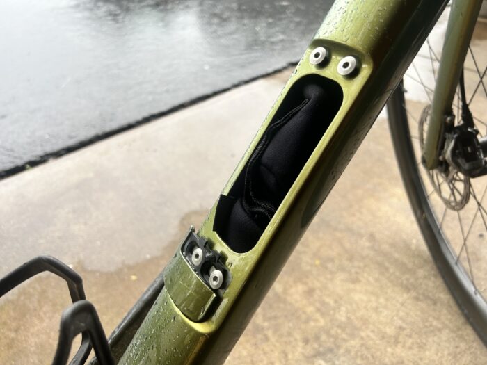 ENVE Fray endurance bike in frame storage detail  image.