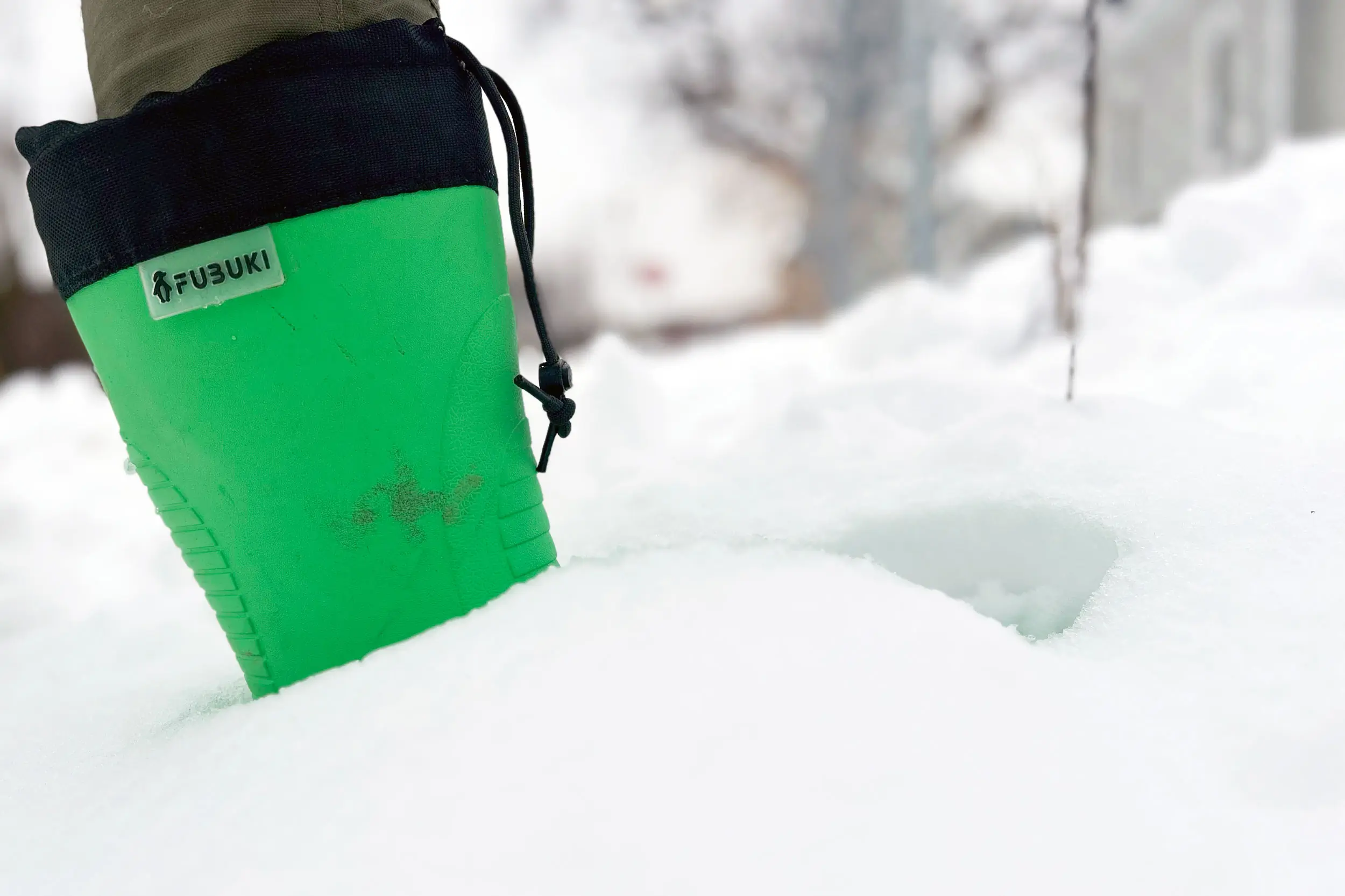 fubuki river in snowbank