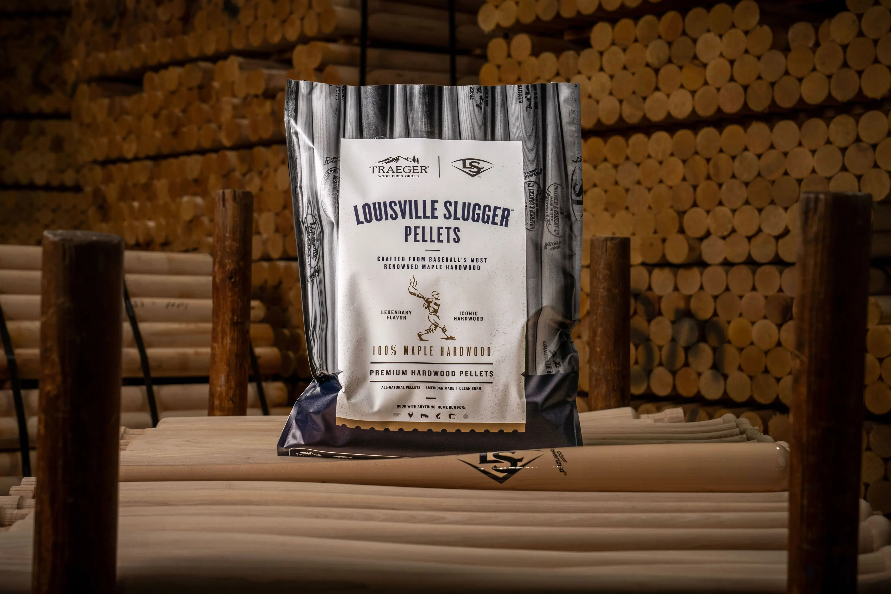 traeger louisville slugger pellets