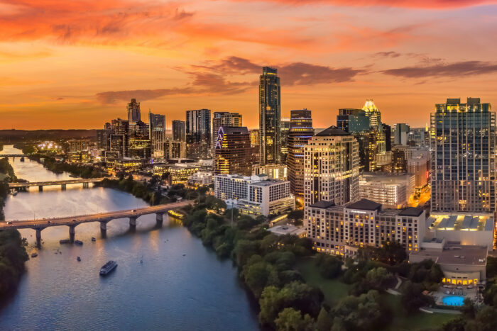 Austin skyline at dusk