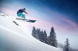 skier jumping