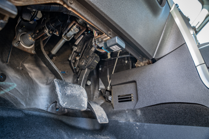 tracking device under dashboard