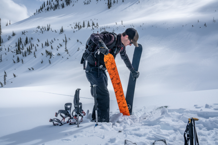 skins being pulled off a base 