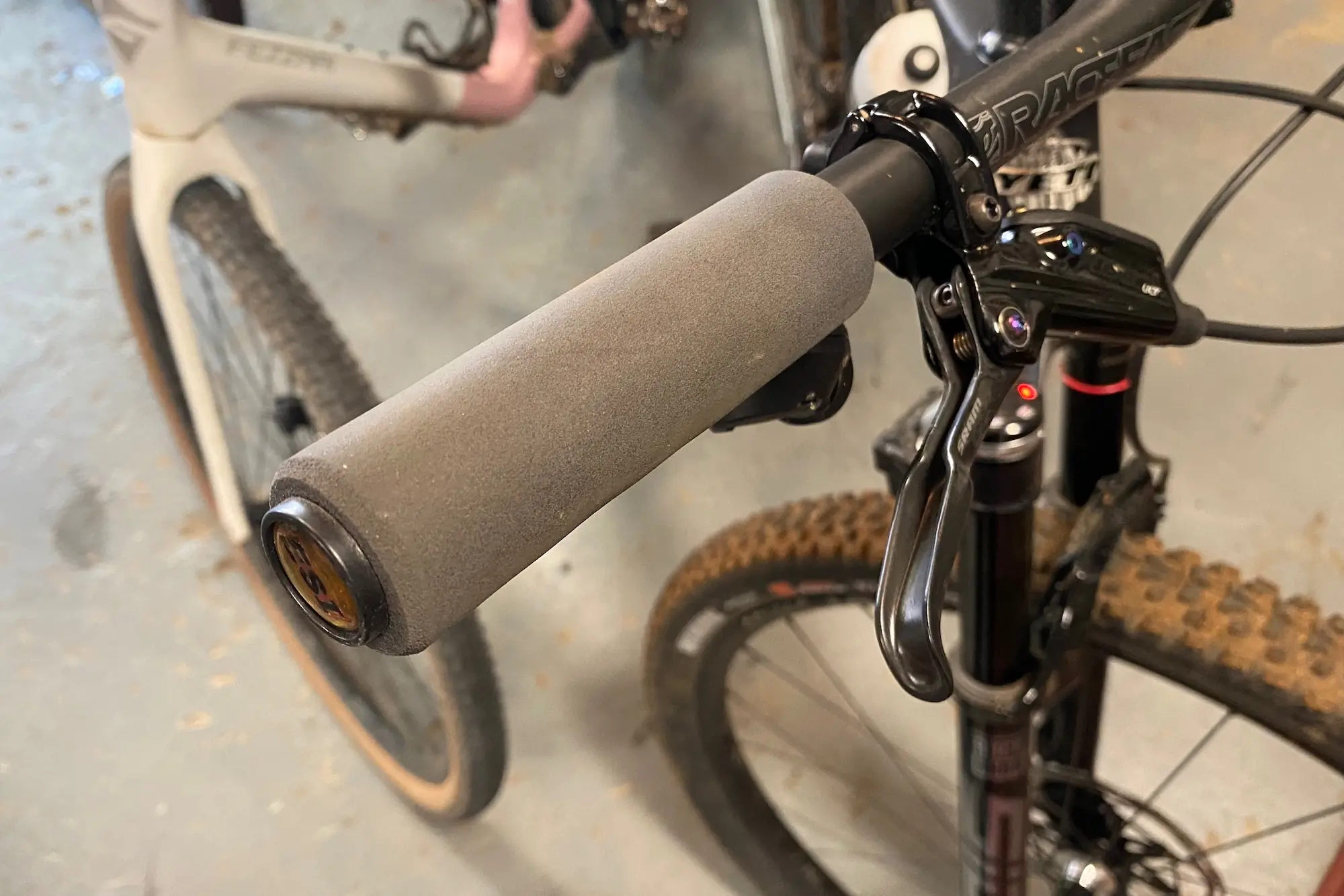 The ESI Chunky slide-on mountain bike grips