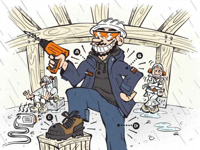 (Gear)icatures: How Carl the Carpenter Stays Weather Ready and Gets the Job Done