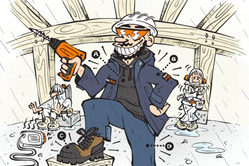 (Gear)icatures: How Carl the Carpenter Stays Weather Ready and Gets the Job Done