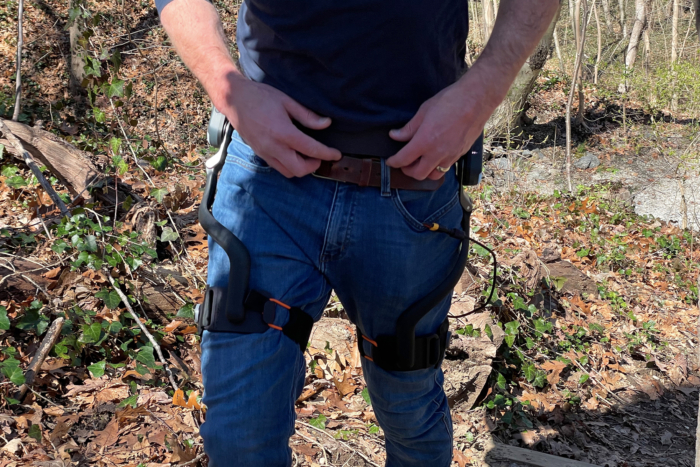 adjusting dnsys x1 exoskeleton leg lifter