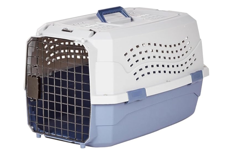 Amazon Basics 2-Door Top-Load Hard Sided Dog Pet Travel Carrier