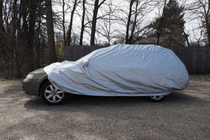 Coverking Silverguard car cover on Subaru Outback
