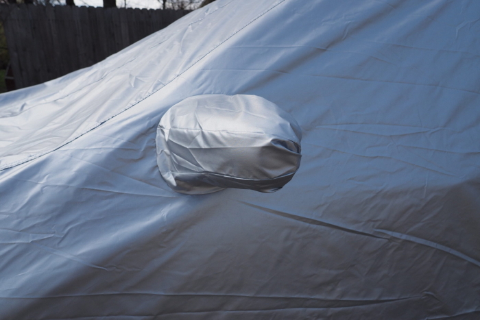 car cover with pocket for mirror