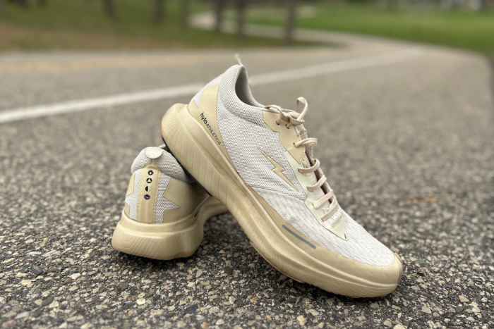 Hylo Impact running shoe on path