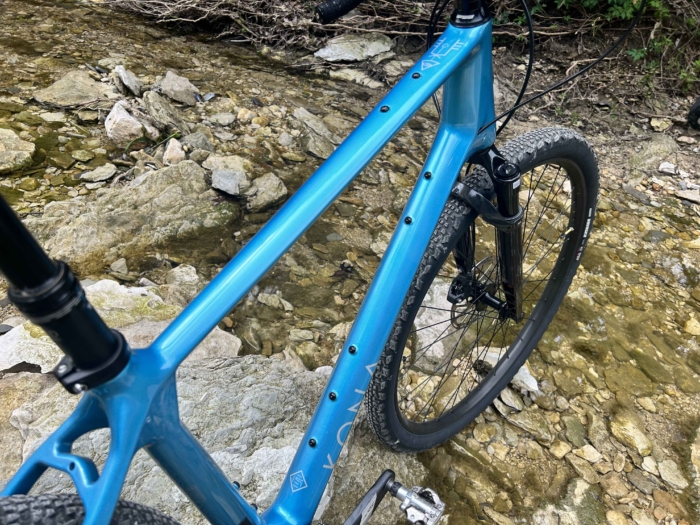 Kona Ouroboros attachment bosses detail image.