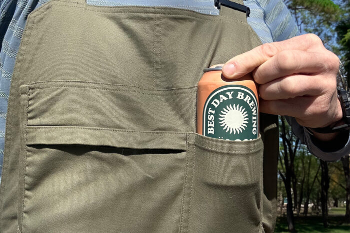 LIVSN overalls beer pocket