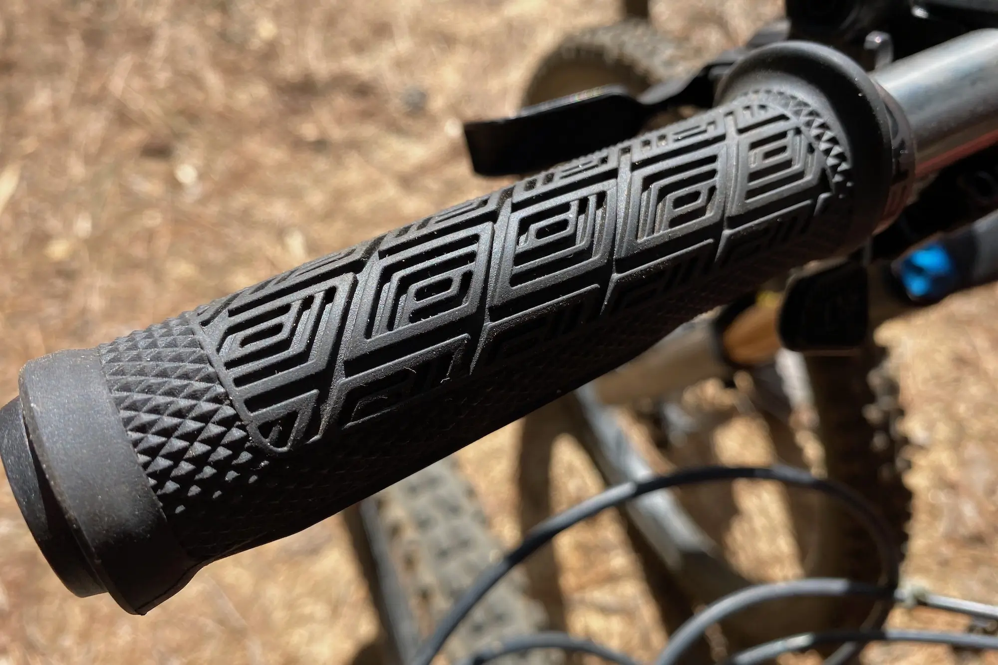 The cushioning pad of the Ergon GDH Team mtb grips