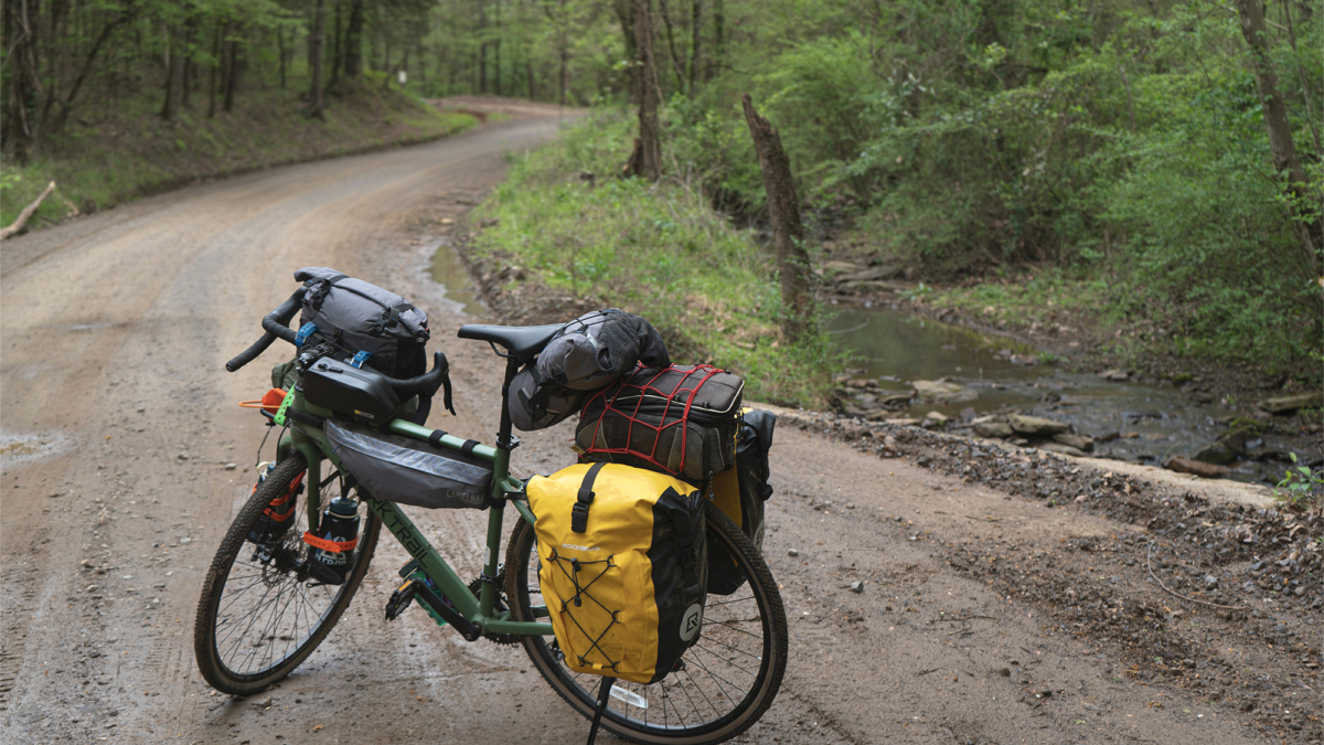 ozark trail g.1 explorer gravel bike on the trail
