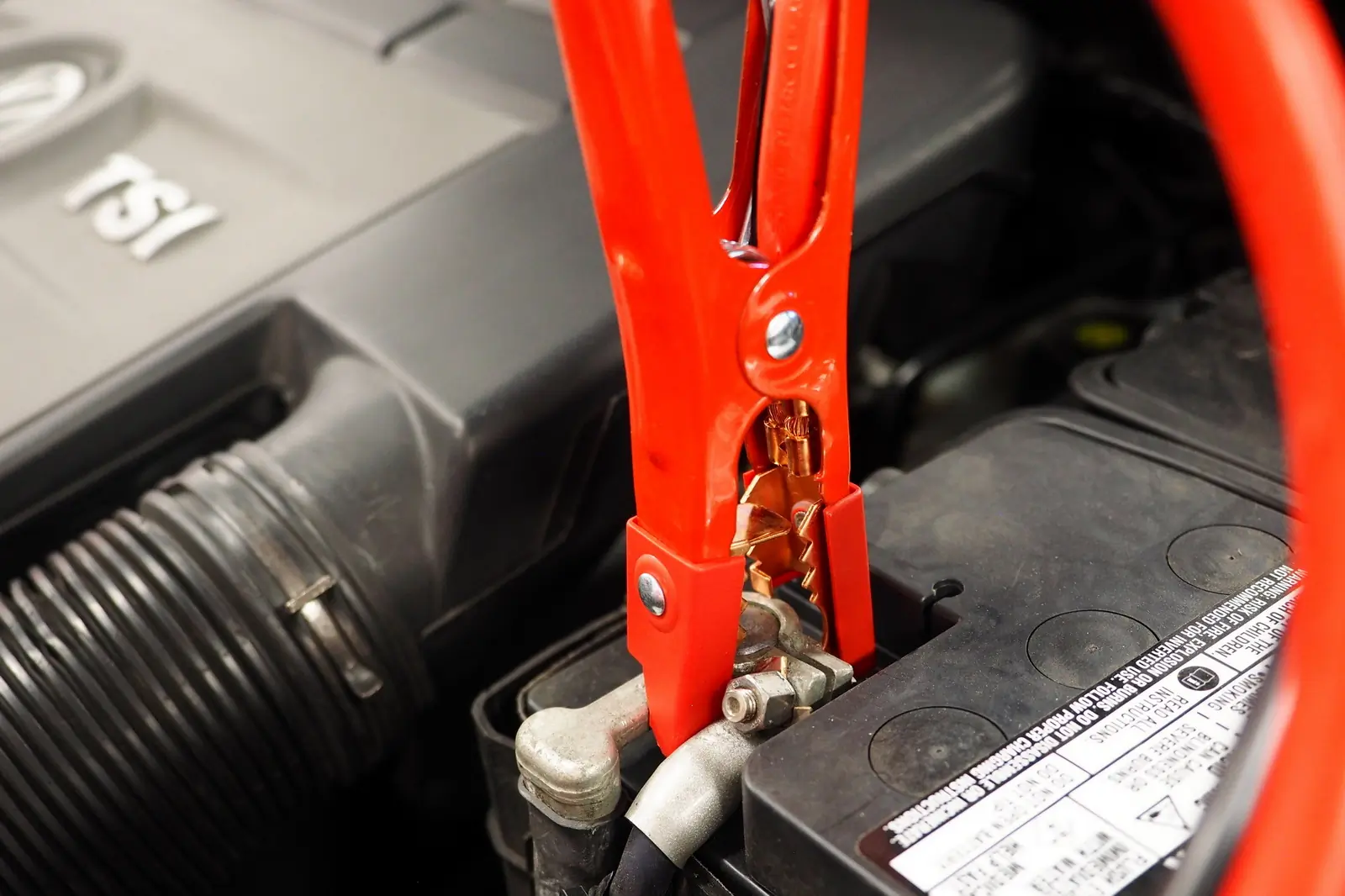 battery with jumper cable