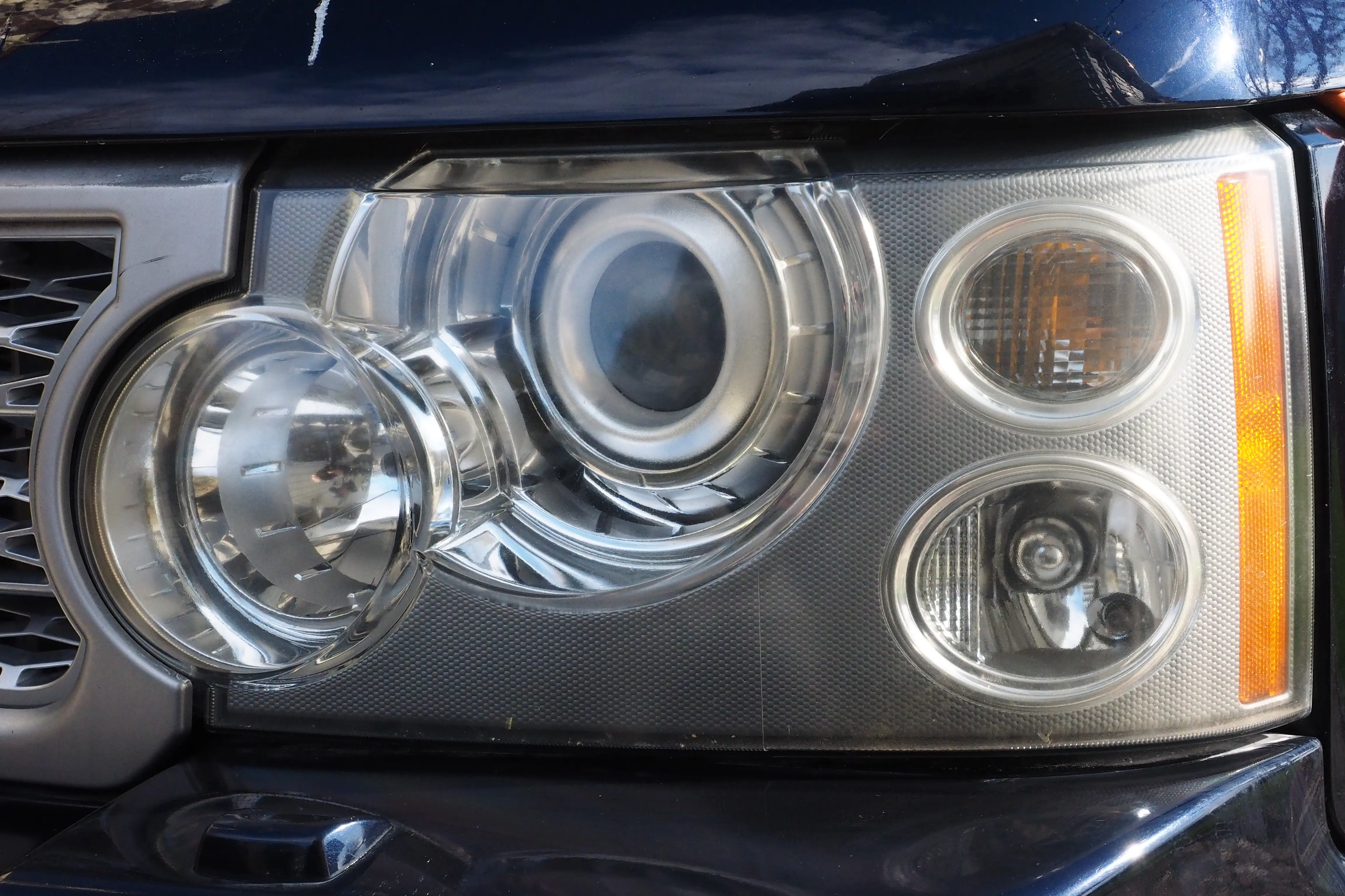 cleaned and restored headlight 