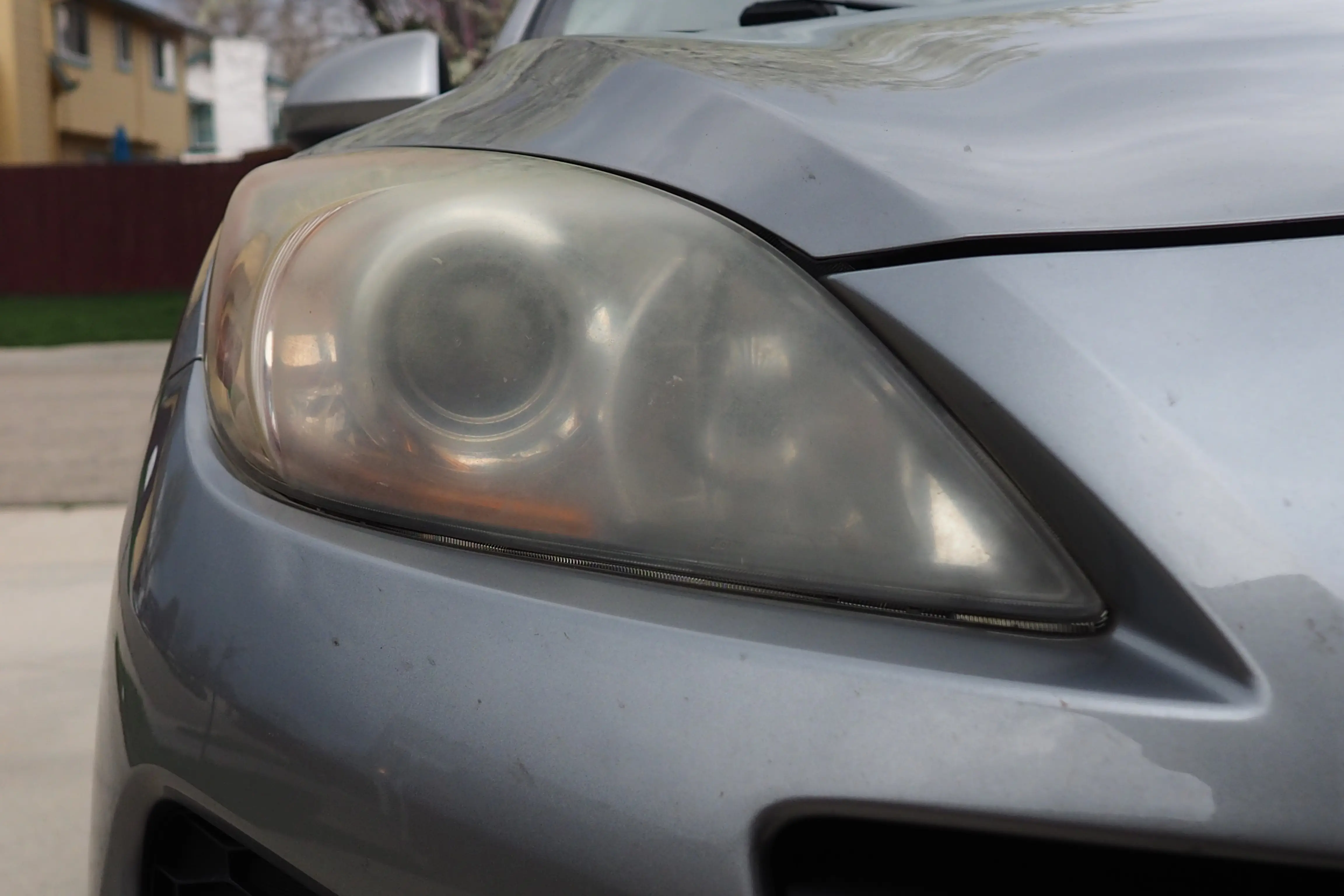 dirty headlight lens
